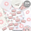 Big Dot of Happiness Rose Gold Grad - 2025 Graduation Party Candy Favor Sticker Kit - 304 Pieces - 2 of 4