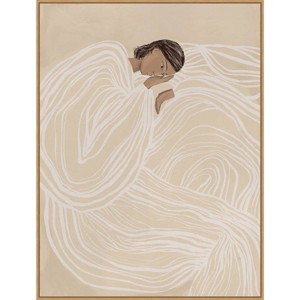 32" x 42" Delilah Dancing by Urban Road Framed Canvas Wall Art Print - Amanti Art: Modern Decor, Earth Tones - 1 of 4