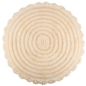 Lavish Home 2-Piece Round Cotton Bath Mat Set - 1 of 4
