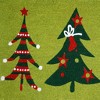 HomeRoots 17" X 29" Green And Red Christmas Trees Outdoor Coir Door Mat - 4 of 4