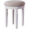DOMETOUR Bedroom Contemporary Vanity Set w Foldable Mirror Stool Drawers White Color - 4 of 4