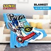 Just Funky Sonic The Hedgehog Let's Roll 45 x 60 Inch Fleece Throw Blanket - 4 of 4