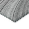 Gray Silver And Ivory Abstract Washable Indoor Outdoor Area Rug - 4 of 4