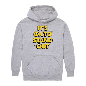 Men's - Instant Message - Okay To Stand Out Graphic Fleece Pullover Hoodie - 1 of 4