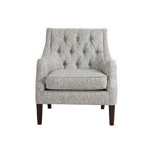 VYNXARIA Vintage inspired style Button Tufted Accent Chair£¬Gray - 1 of 4