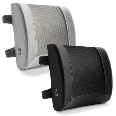 ComfiLife Lumbar Support Memory Foam Back Pillow, Gray 