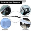 Unique Bargains Universal Car Ice Scraper Brush with Broom SUV Snow Frost Remover for Car Truck RV Nylon 1pc - 3 of 4