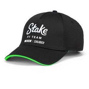 Stake F1 Kick Sauber 2024 Team Kid' s Baseball Black Hat - Youth Size - 1 of 4