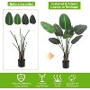 Acekool Artificial Bird of Paradise Plant, Trunk Tropical Palm Tree, Indoor Floor Decor, Banana Leaf for Home, Living Room, Office - 2 of 4