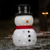23.5"H Sullivans Outdoor Lighted Snowman Figure  White - 3 of 3