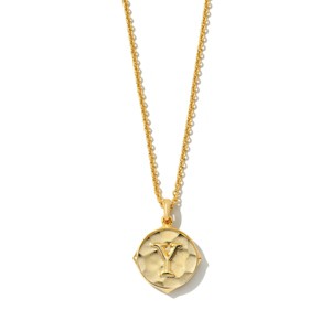 Kendra Scott Initial Pendant Necklace - Gold - 1 of 4