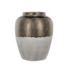 NicBex Aluminum/Ceramic Chisel Flower Vase, Muilt Sizes Short Round Metallic Decorative Vase for Tabletop, Living Room - 2 of 4