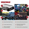 Yakima SkinnyWarrior Long and Narrow Heavy Duty Steel Cargo Basket Roof Rack with Universal Mounting Hardware for Yakima StreamLine Crossbars, Black - 4 of 4