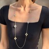 Adornia Gold Plated 36" Clover Station Necklace - 2 of 4