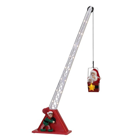 Mr. Christmas Musical LED Santa's Christmas Crane Animated Christmas  Decoration