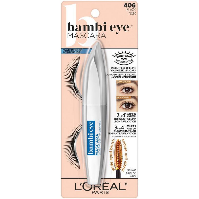 L'Oreal Paris Bambi Eye Lasting Volume Lengthening and Curling Mascara - 0.28 fl oz, 3 of 7