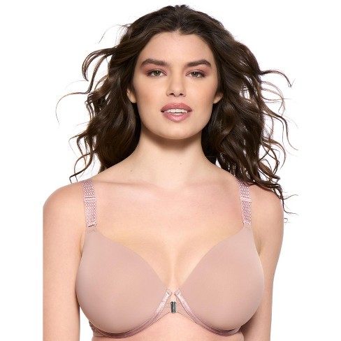Paramour by Felina Women's Body Soft Back Smoothing T-Shirt Bra (Rose Tan,  38D)