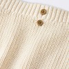 Baby Boys' Ribbed Lil Cub Sweater & Shorts Set - Cloud Island™ Cream - 4 of 4