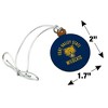 Fort Valley State University Wildcats Logo Mini Small Tiny Wood Christmas Tree Holiday Ornament - 4 of 4