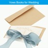 Unique Bargains Wedding Vows Books Ribbon Card 6.7x4.7 Inch 2 Pcs - 3 of 4