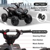 12V Ride On ATV for Kids Electric Four Wheeler for Toddlers Ages 3-8, Battery Powered Quad with Remote Control, LED Lights, Music, High/Low Speed, USB - 3 of 4
