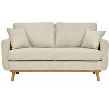 TiramisuBest Mid-Century Corduroy Sofa,Blue - 2 of 4