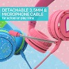 FosPower 3.5mm Kids Headphone Stereo Headset with Detachable Mic & 3.5mm Aux Cable for Kids (Max 85dB) - Blue / Green - 4 of 4
