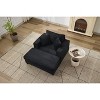 Racxily Chaise Lounge Armchair with Removable Storage Ottoman Accent Sofa Bed Upholstered Sleeper Couch Bed with Pillows - 4 of 4
