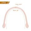 Unique Bargains Leather Handbag Replacement Purse Straps with Ear-Shaped End 2 Pcs - 2 of 4