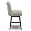 Spruce&Spring Upholstered 26-inch Counter Height Swivel Barstool - 4 of 4