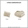 Kumasinova 2/3 PCS Velvet Comforter Set,Quilt Set with Comforter&Sham,Bedding Set with 3D Puff Stitching,Machine Washable - 3 of 4
