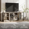 Farmhouse TV Stand for 65/75 inch TV, Entertainment Center with Storage Cabinet, Industrial TV Console Cabinet - 3 of 4