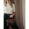 Generic Women PU Leather Satchel Purse Vintage Small Crossbody Messenger Bag Work Cross-body Bag - 2 of 4
