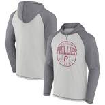 MLB Philadelphia Phillies Men's Lightweight Bi-Blend Hooded Sweatshirt