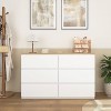 ORRD 6 Drawer Storage Cabinet Dresser, Wide Wood Storage Tower Organizer with Handless Design, Multi-Purpose Chest for Bedroom Living Room - 3 of 4
