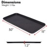 BirdRock Home Waterproof Multi-Purpose Boot Tray - Black 2 Pack - 2 of 4