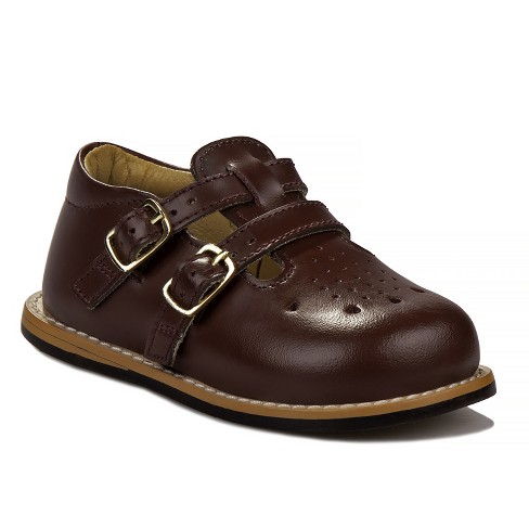Josmo 8193 Buckle Toddlers' Wide Width Walking Shoes - Brown, 5.5 : Target