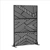 PexFix Outdoor Metal Privacy Screen Garden Fence Stripe Pattern Wall Applique - 3 of 4
