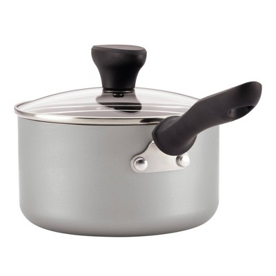 Silver 15-Piece Nonstick Aluminum Cookware Set with Tools