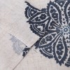 Medallion Print Linen Blend Short Kitchen Curtains Bathroom Window Curtains - image 3 of 4