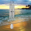 Woodstock Chimes Signature Collection, Bells of Paradise, 44'' Silver Wind Chime BPLS - image 2 of 4