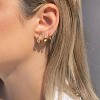 Small Sterling Silver Huggie Hoop Earrings Set for Women, 14K Gold Plated Hoops Stacks for Multiple Piercings - 2 of 4