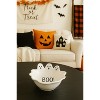 Transpac Ceramic Ghost Bowl for Halloween Home Decor Multicolored Dolomite Tabletop Decorative Figurine Gift - 2 of 3