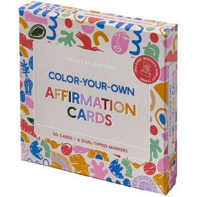 Journey of Something: Color Your Own Affirmation Cards - Mindfulness Art Kit
