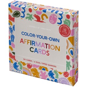 Journey of Something: Color Your Own Affirmation Cards - Mindfulness Art Kit - 1 of 4