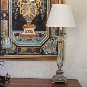 GDFStudio Carr White Linen Lampshade with Bulb Clip - 1 of 4