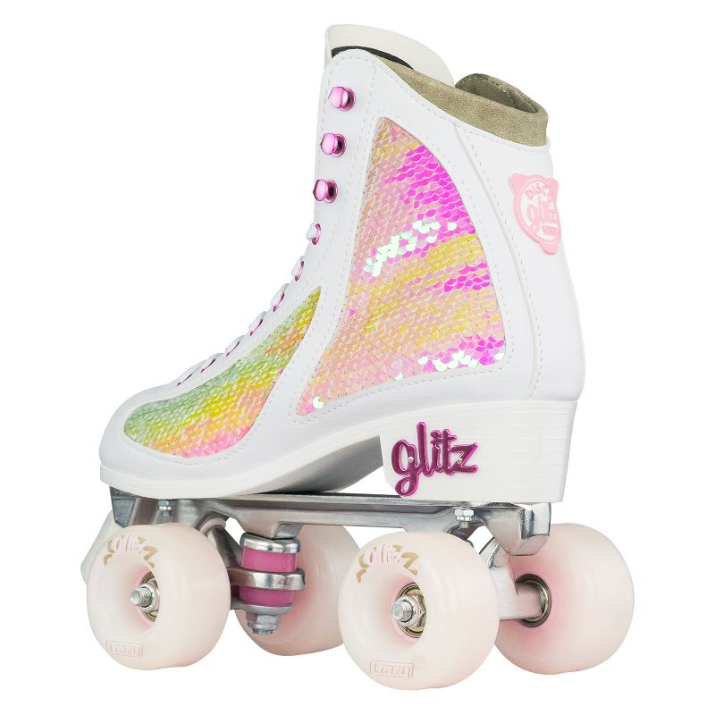 Crazy Skates Glitz Roller Skates For Women And Girls - Dazzling Glitter Sparkle Quad Skates, 2 of 7