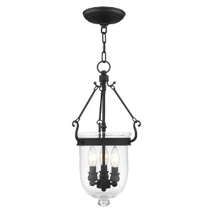 Livex Lighting Jefferson 3 - Light Chandelier in  Black - 1 of 1