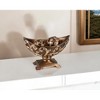 HomeRoots 11" Brown And Gold Polyresin Decorative Bowl With Orbs - 2 of 4