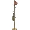 Kings Brand Furniture - Hyre 8 Hook Entryway Hall Tree Coat & Hat Rack Stand, Brass - 2 of 3